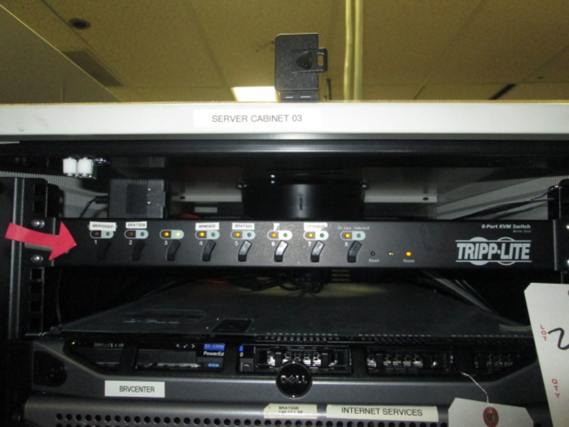 Tripp-Lite 8-Port KVM Switch. **PLEASE NOTE: Only Available for Pickup on 9/24 & 9/25**; Asset