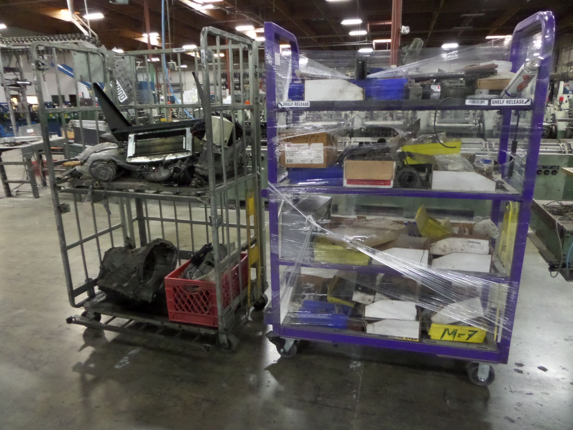 Pallets of Muller Inserter Parts and Conveyors with (2) Carts of Assorted Parts. Asset Location: - Image 7 of 7