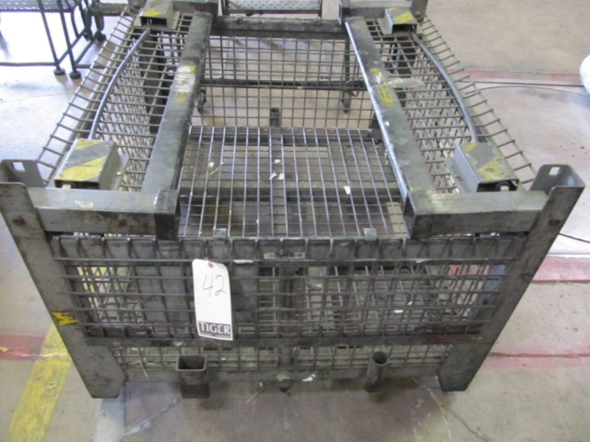 Material Handling Cage With 4000lb Static Load Capacity On Casters. Asset Location: West