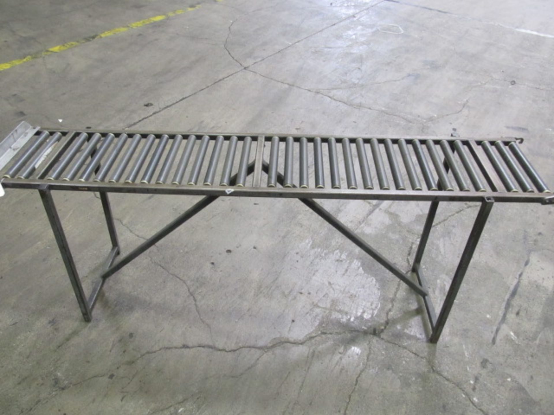 Stationary Conveyor On Stands, Measures Approx. 4Ft.L x 18in.W With Approx. 10 Degree Angle. Asset