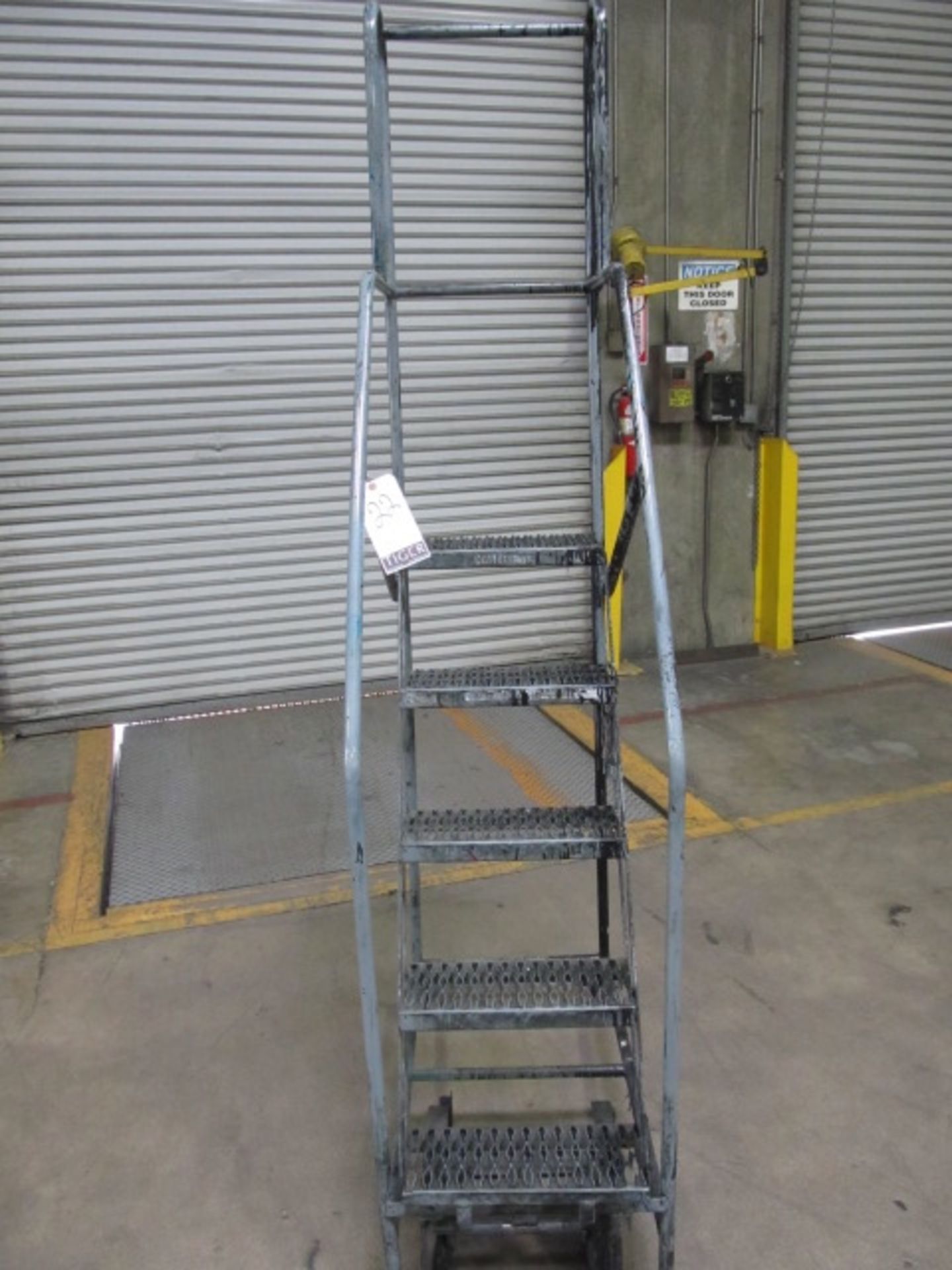 Cotterman 350lb Capacity 5 Step Rolling Staircase. Asset Location: West Warehouse, Site Location: