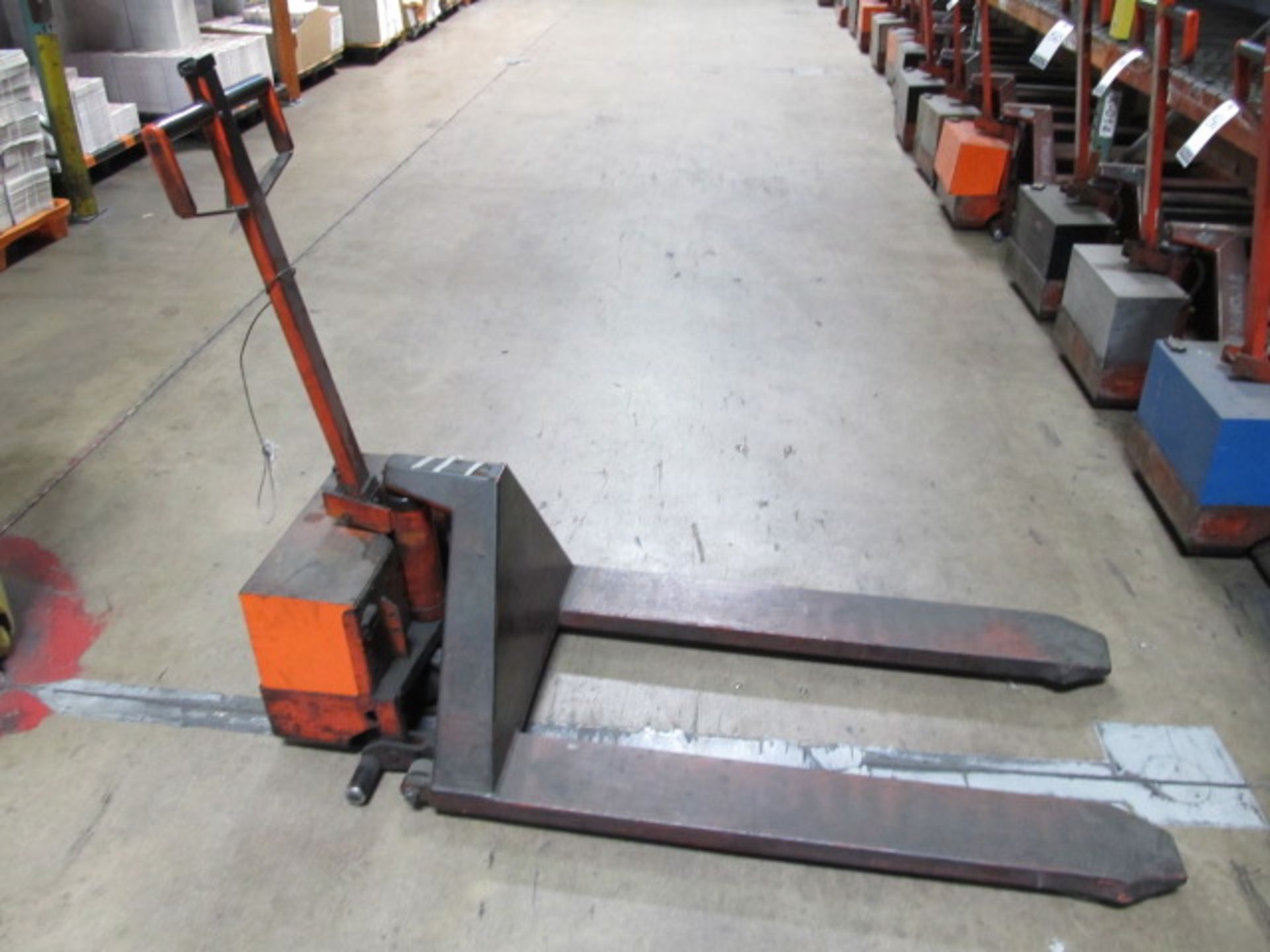 Interthor Thork Lift Electric Hydraulic 2200lb Capacity Pallet Jack, Model EHL 1000/3. Asset