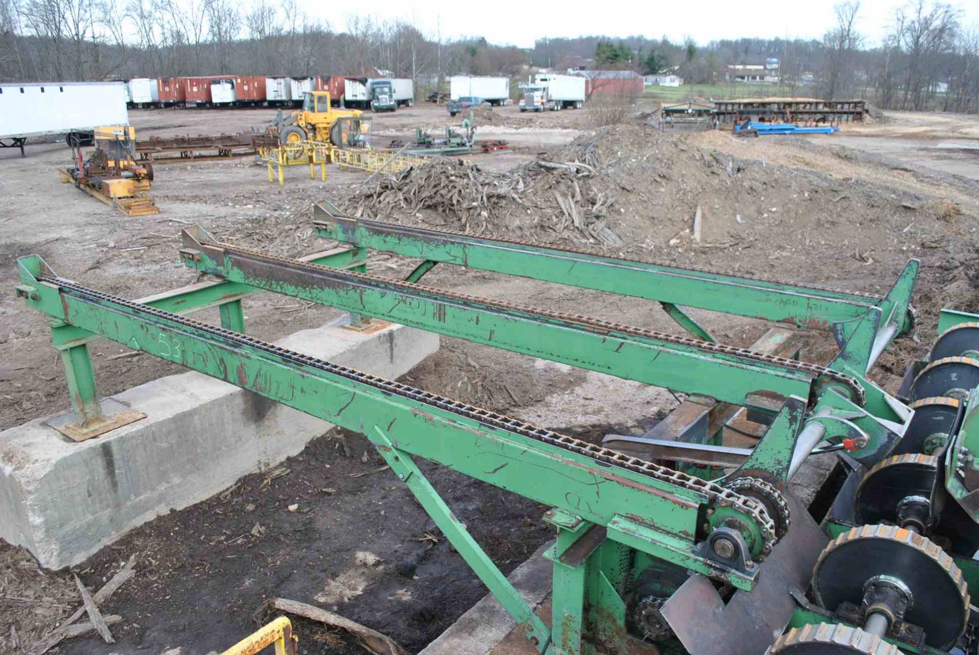 2004 PRECISION 20' 3 STRAND LOG DECK W/3 ARM STOP & LOADER; W/DRIVE