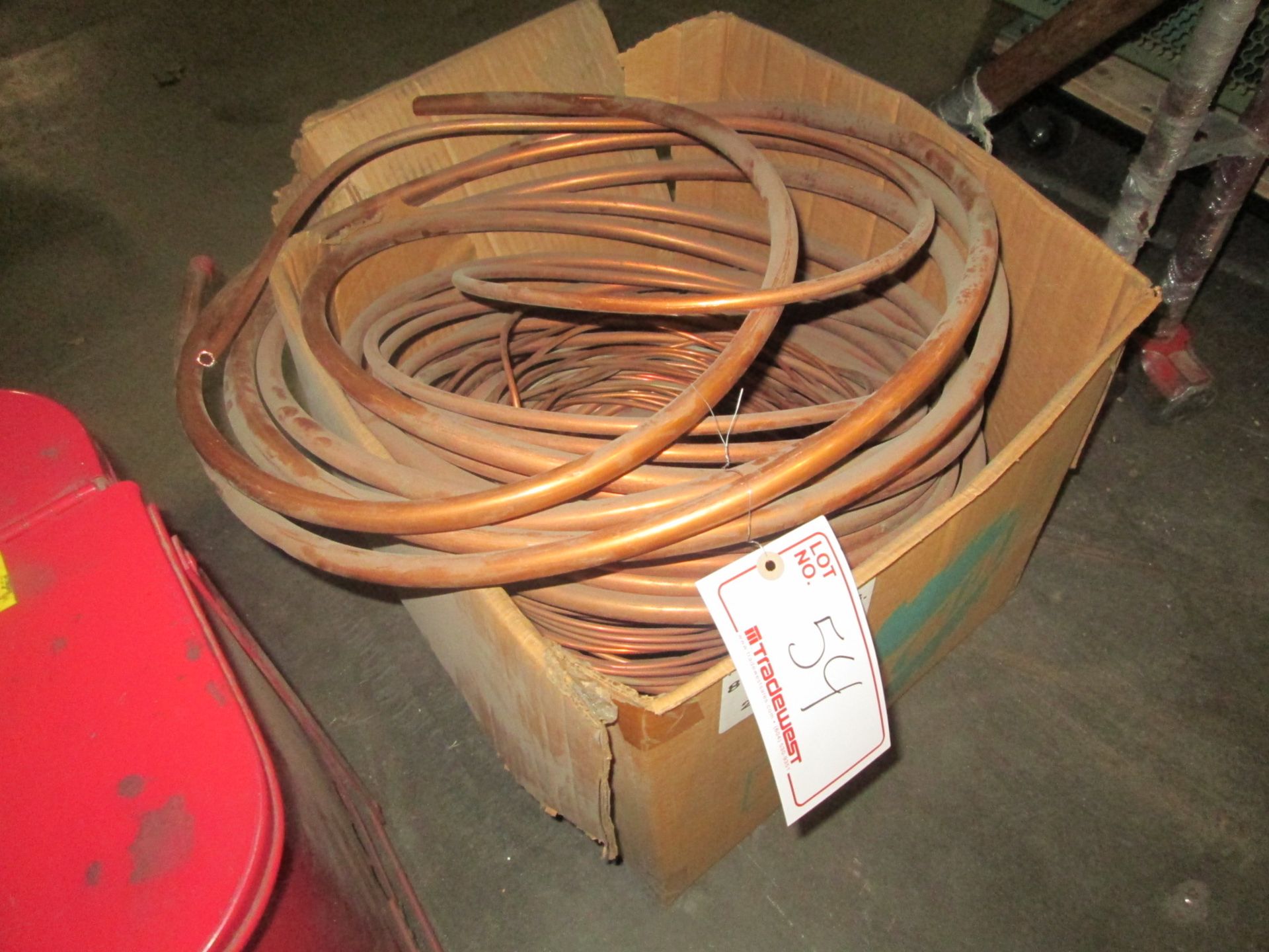 BOX OF COPPER TUBING