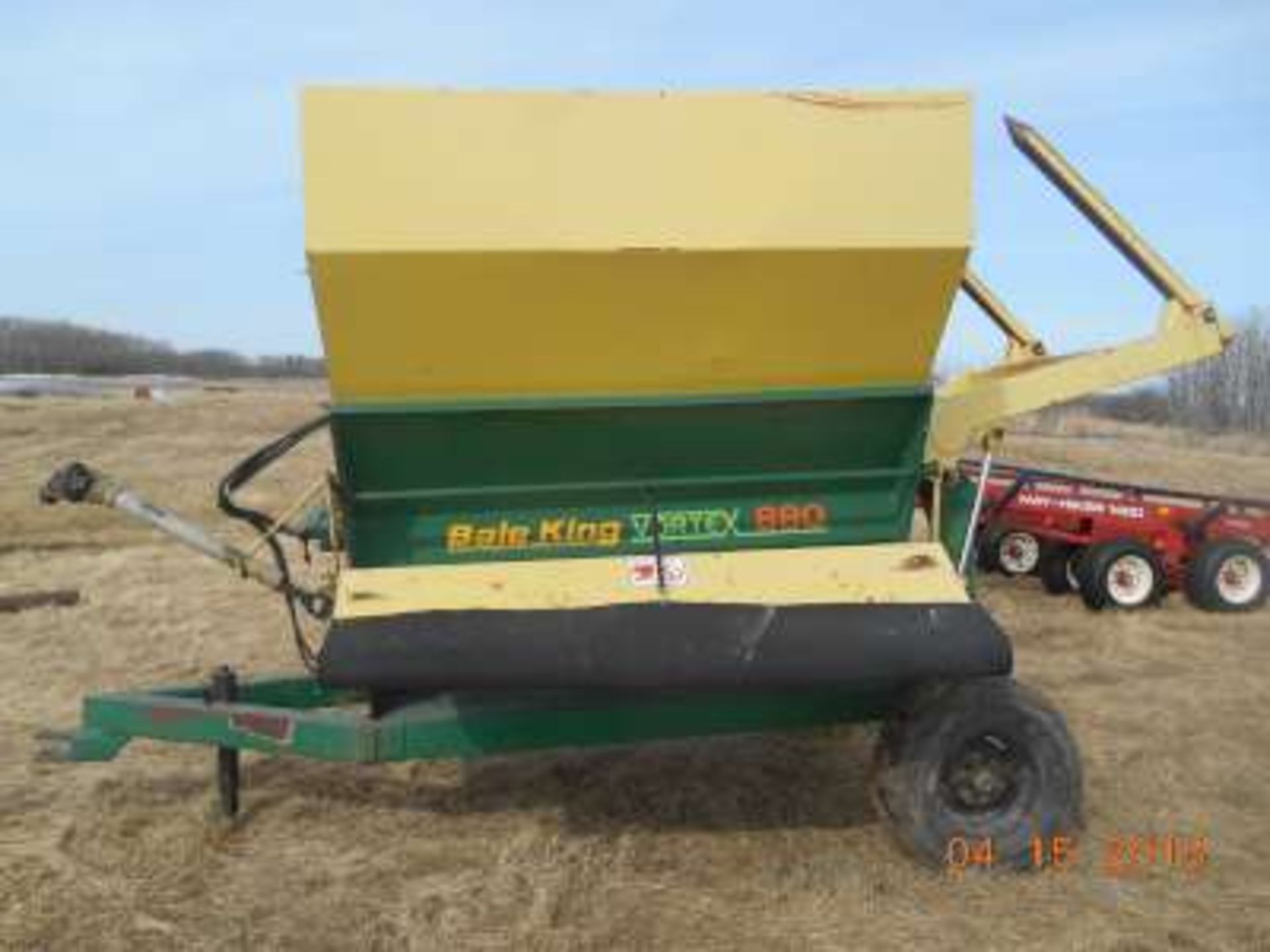 1998 bale king round bale processor( excellent condition) serial number 18737: model Vortex 880, - Image 3 of 3