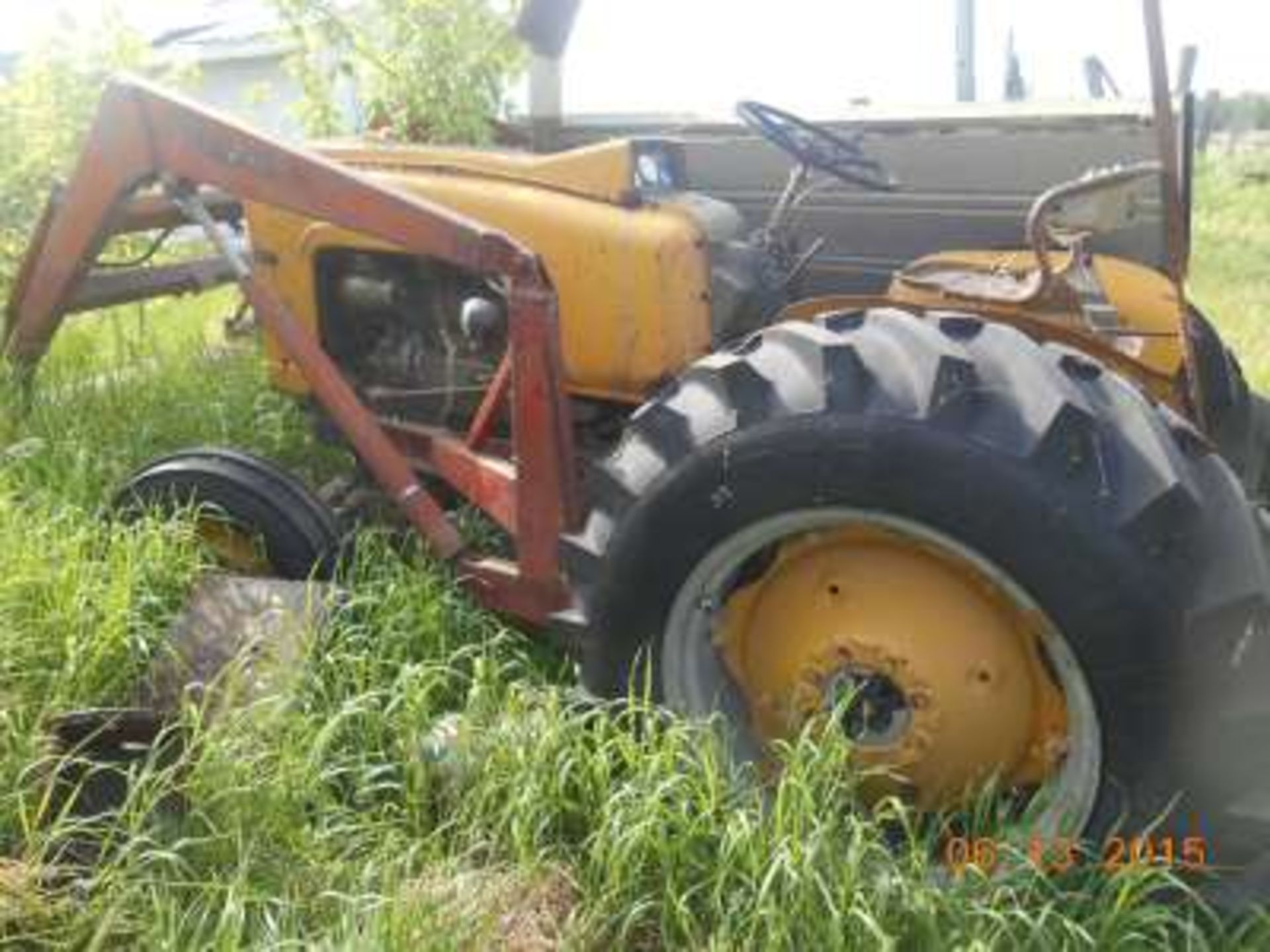 Industrial MM Gas Tractor: loader, one new rear tire, duel pto