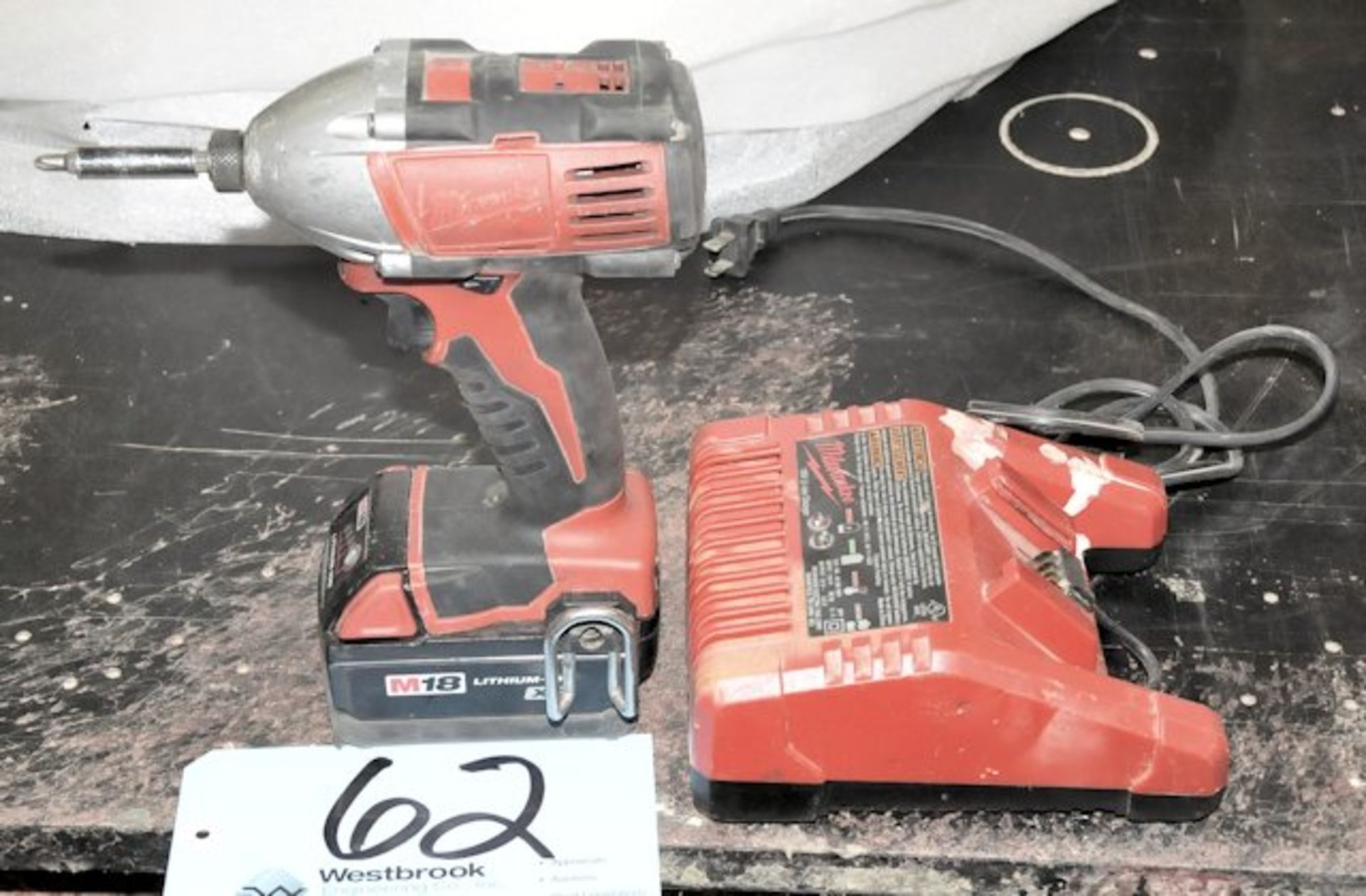 Milwaukee Cordless 18-Volt Driver Gun with Battery and Charger