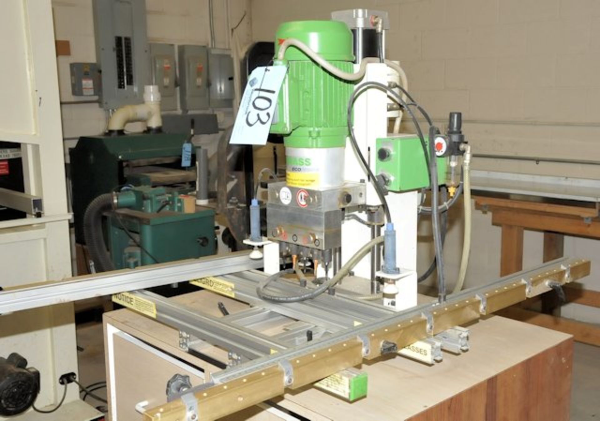 G Grass Type ECO PRESS-P; hinge boring & insertion machine; S/n 95091205; Cabinet Based; with Tools - Image 2 of 10