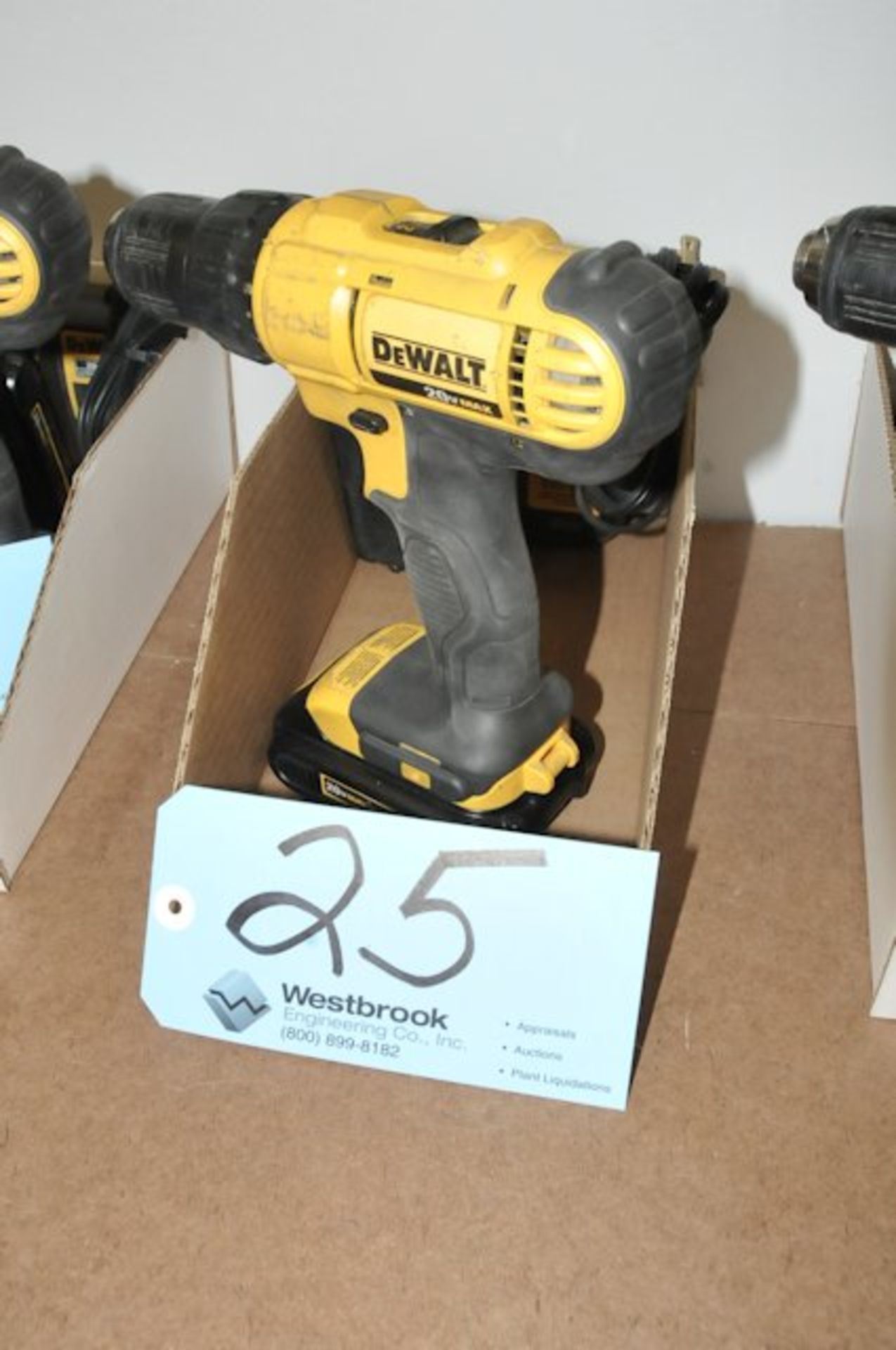 DeWalt Model DCD771; 20-Volt 1/2" Cordless Drill with Battery and Charger in (1) Bin