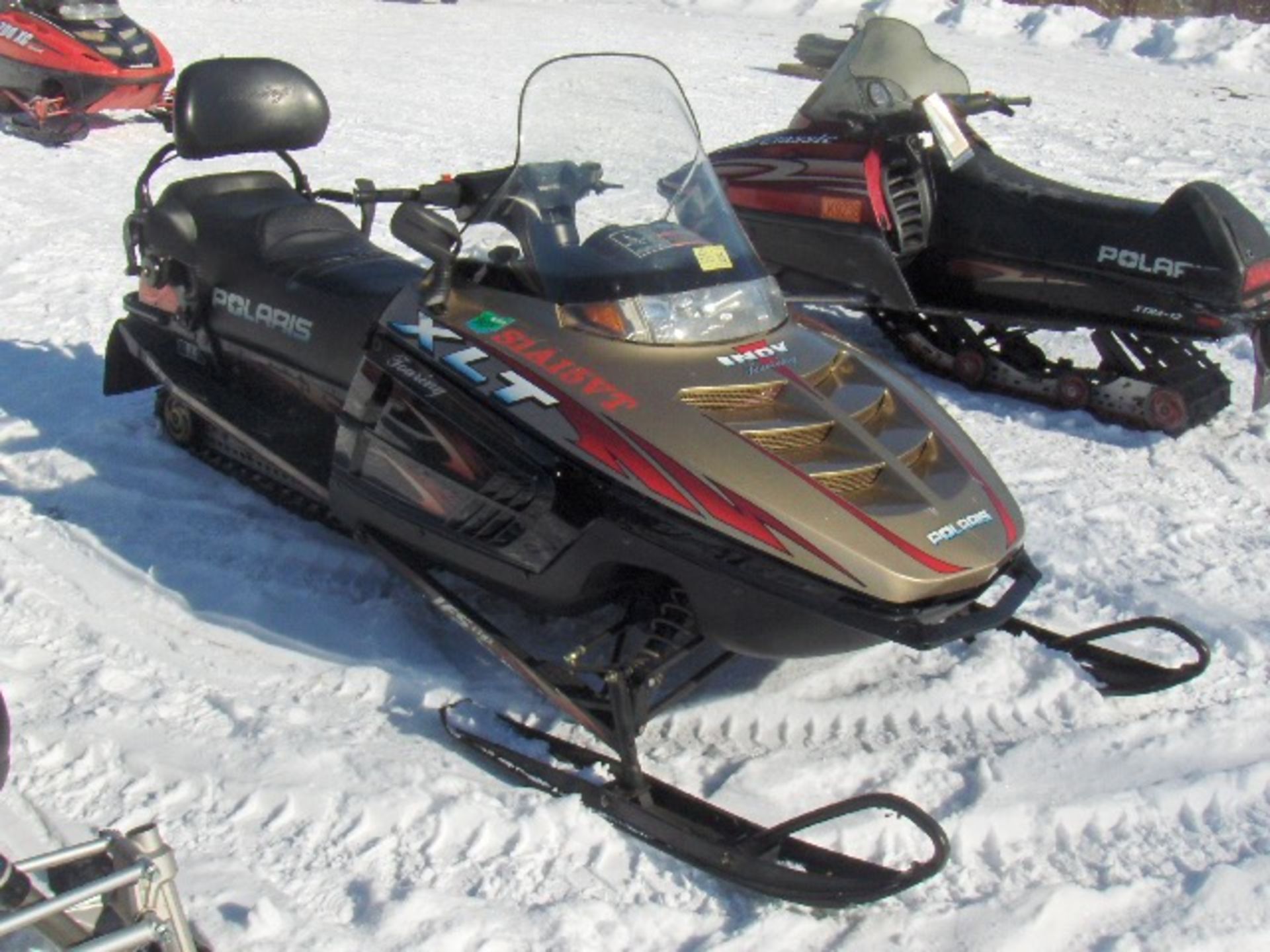 1999 POLARIS 600 XLT  4XAET6A52XC066503 snowmobile, owner started at time of auction check in, - Image 2 of 4