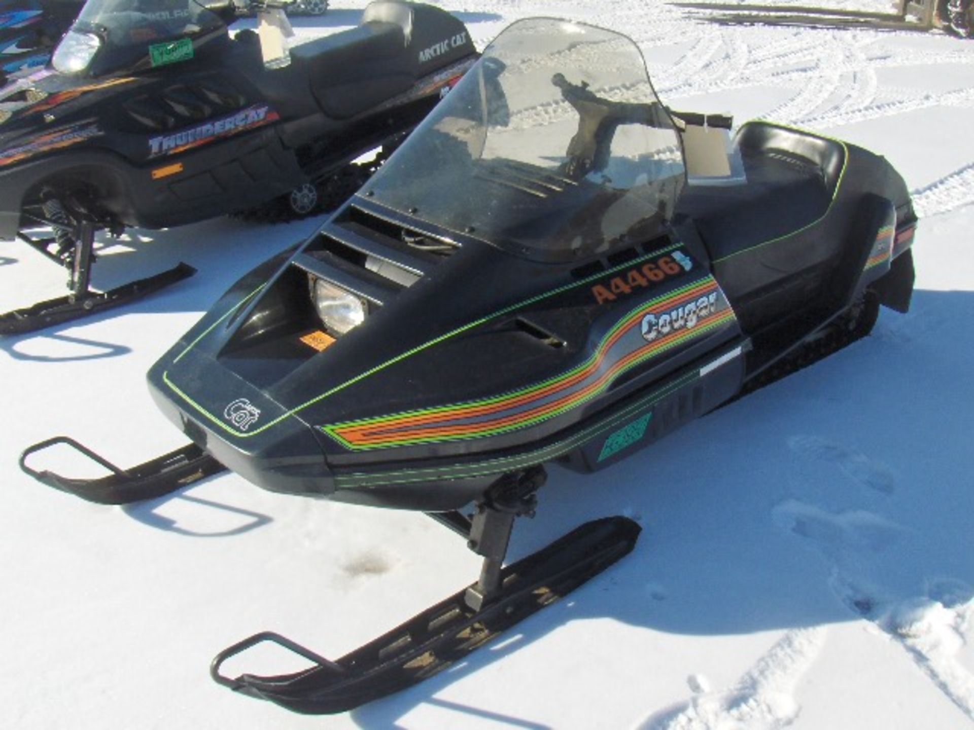 1987 ARCTIC CAT 500 COUGAR  8701275 snowmobile, studded with carbides, sold with a bill of sale
