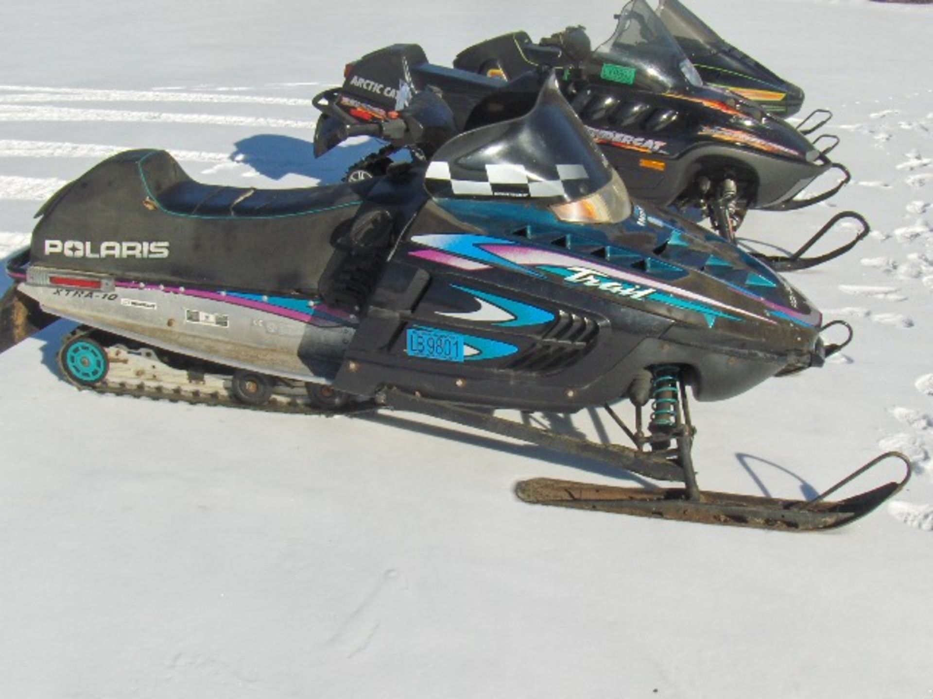 1998 POLARIS 500 INDY TRAIL  3363766 snowmobile, sold with a signed registration - Image 3 of 4