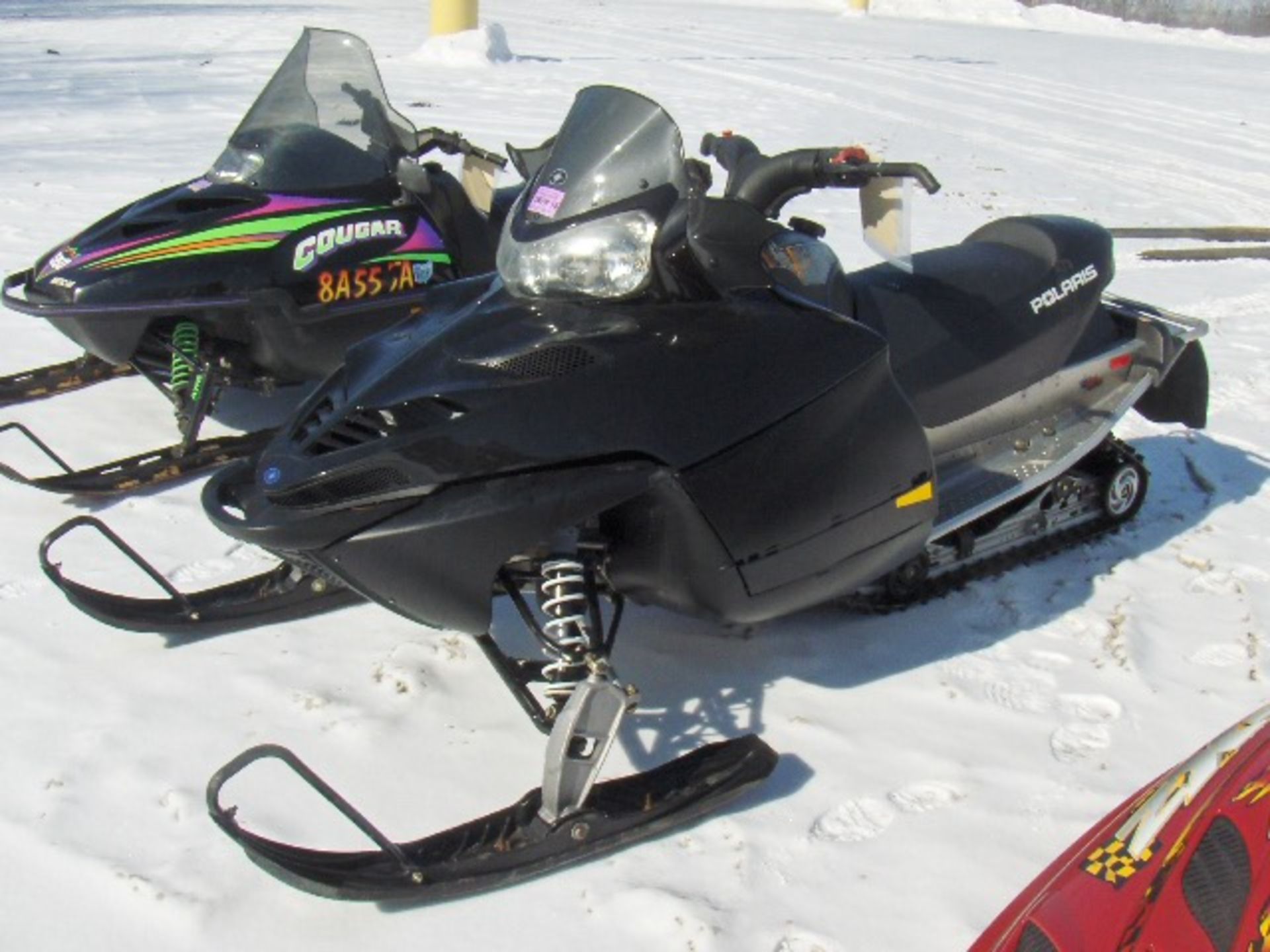 2008 POLARIS 750 SWITCHBACK 4XAMN50A98B299780 snowmobile, owner started at time of check-in,