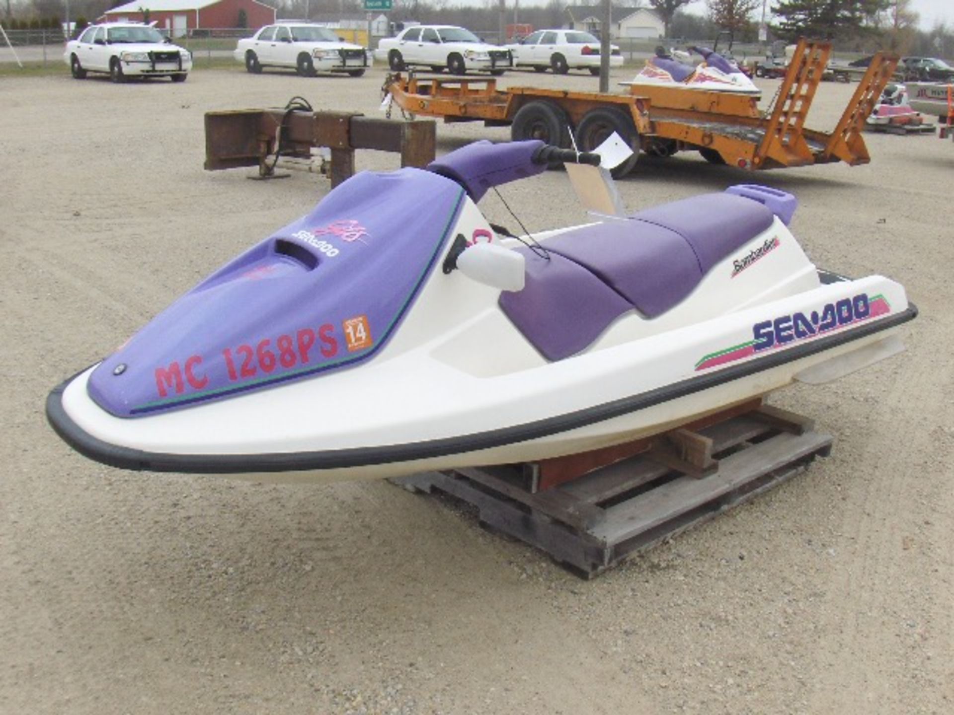 1993 SEA DOO 587CC GTS  ZZN62684C393 jet ski, electric start and reverse, 3 seater, sold with a