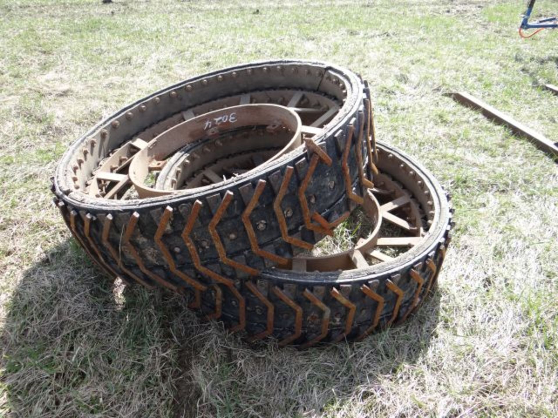 Lot 3024 Pair of Rear Tractor Wheels