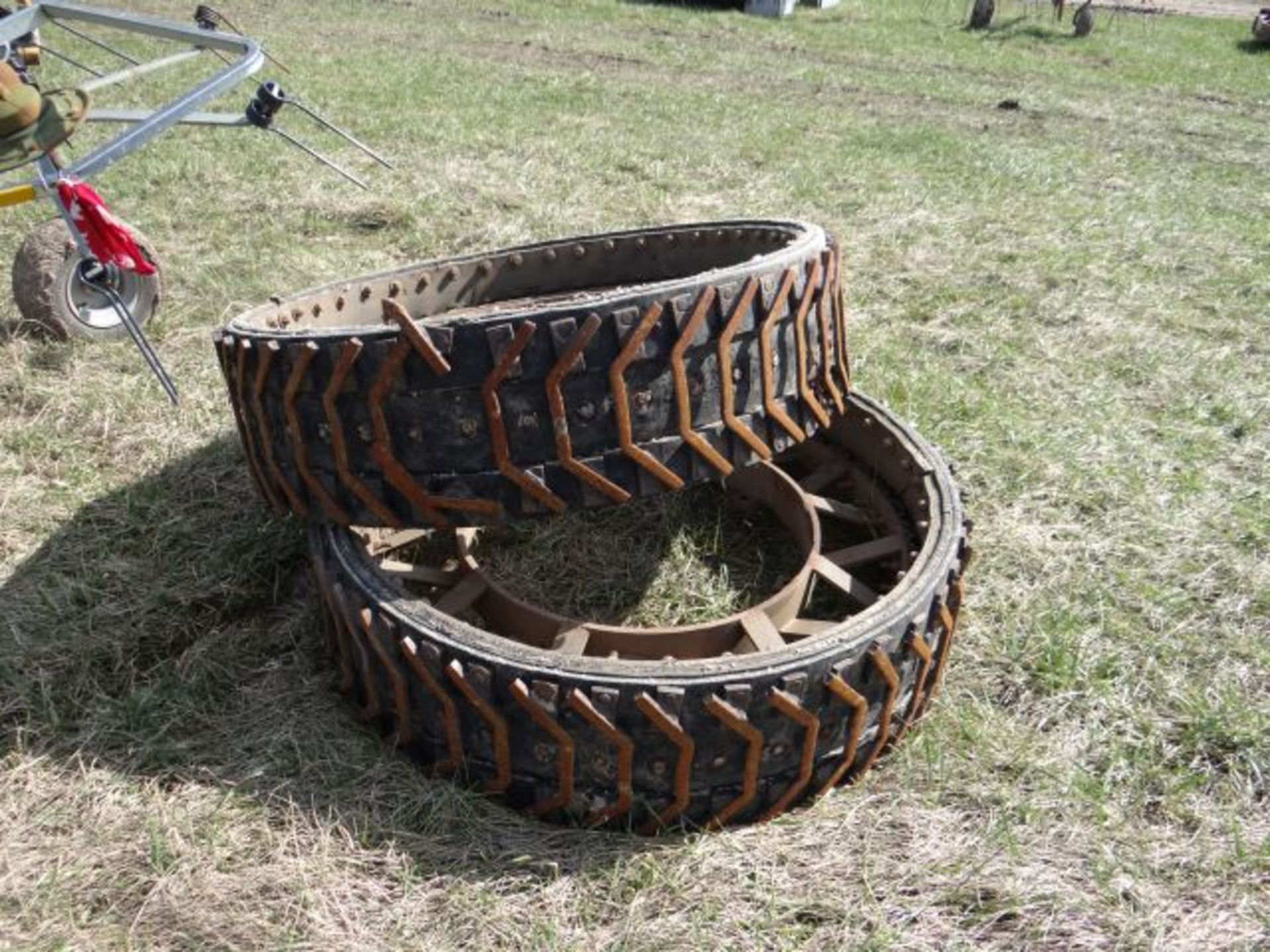 Lot 3024 Pair of Rear Tractor Wheels - Image 2 of 2