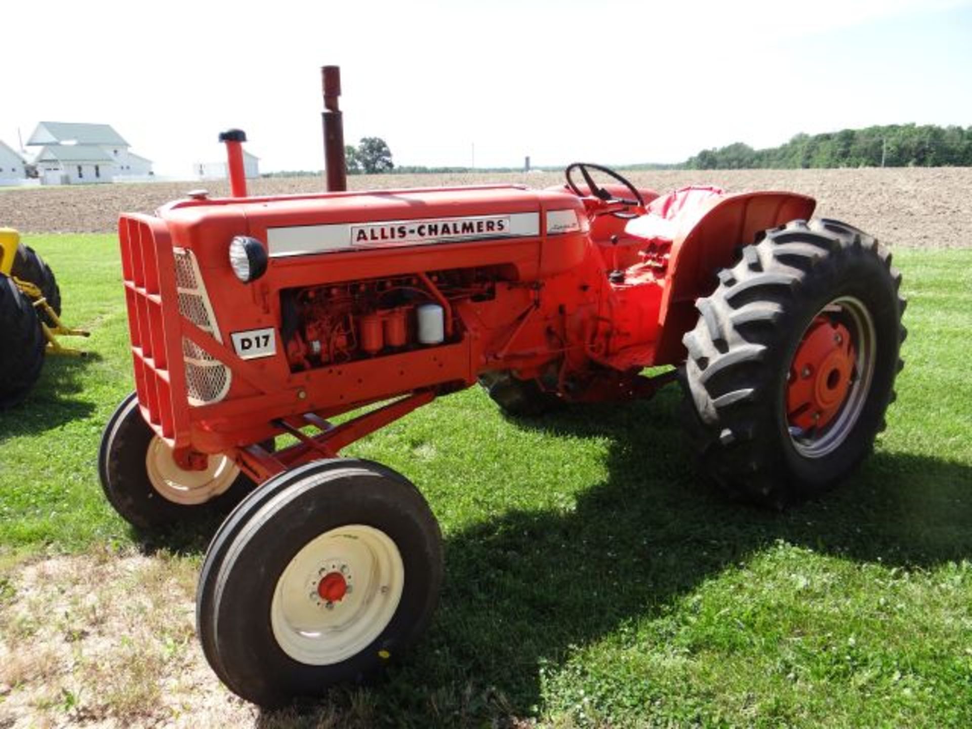 AC D17 Series III Tractor, Diesel, Wide Frt, Snap Coupler Hitch, 1962