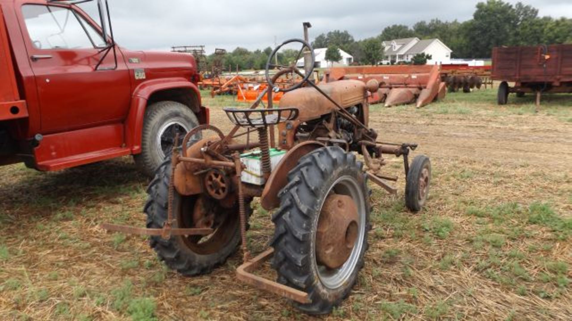 Lot 596 Cub Tractor, 1948 w/Blade, Cultivator - Image 3 of 3