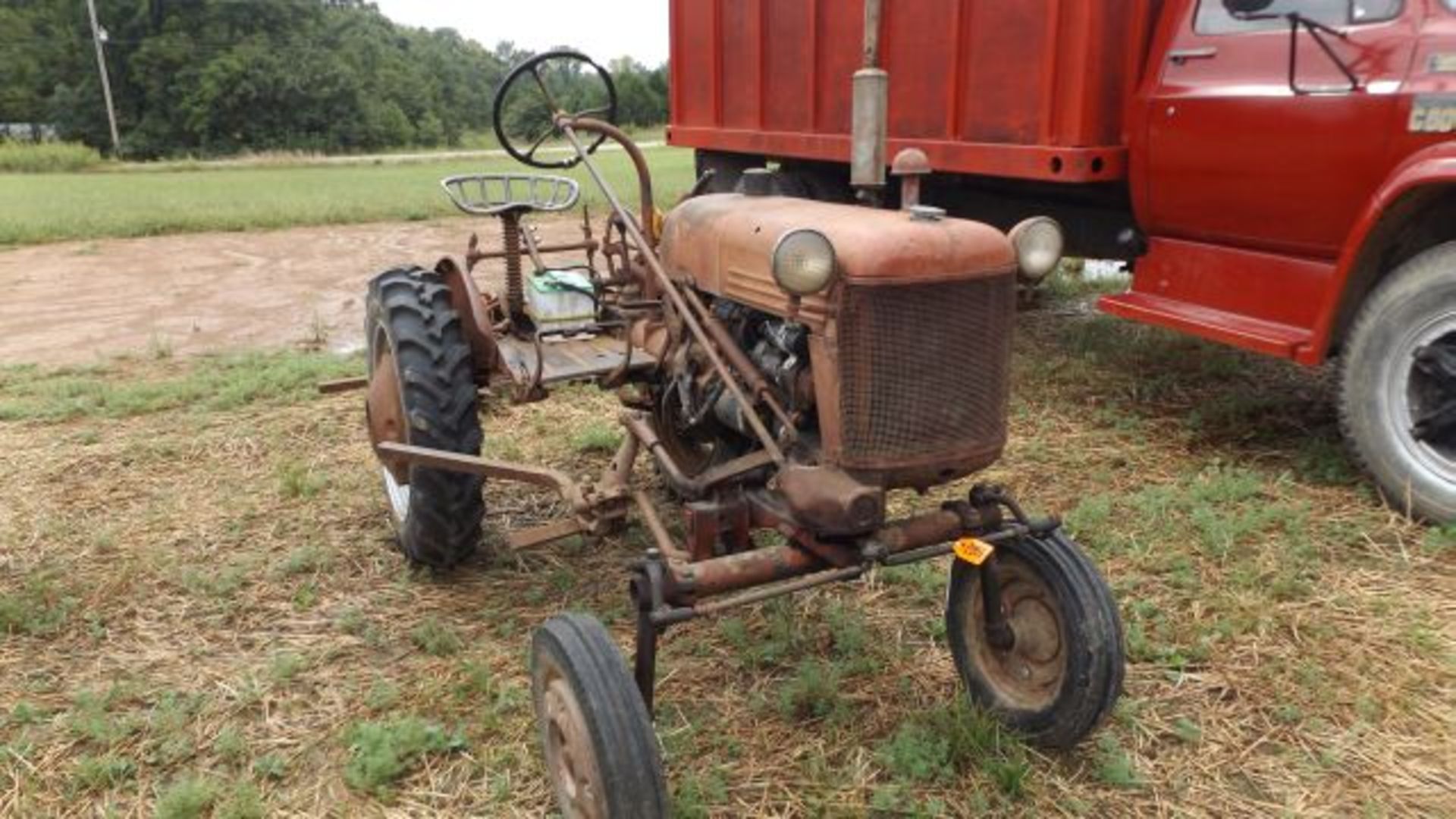 Lot 596 Cub Tractor, 1948 w/Blade, Cultivator