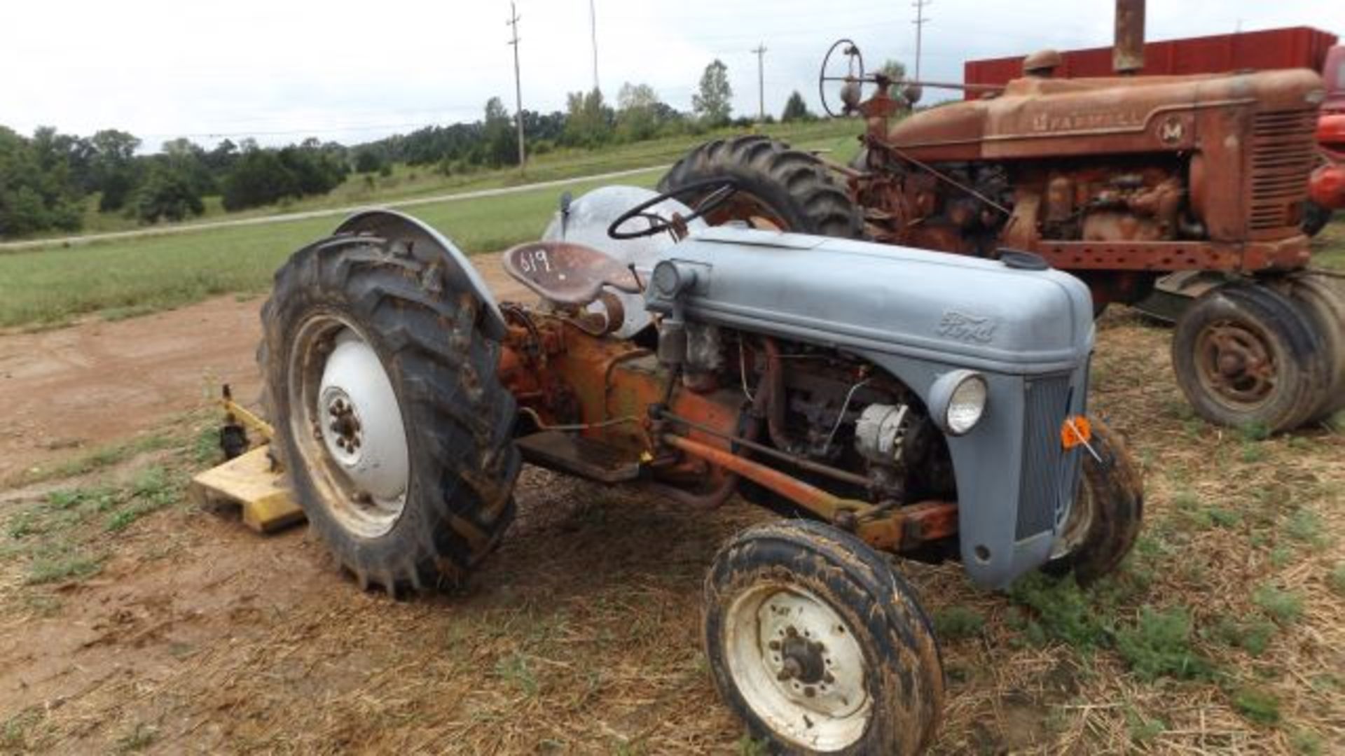 Lot 619 Ford 8N Tractor, 1949 w/Mower - Image 2 of 3