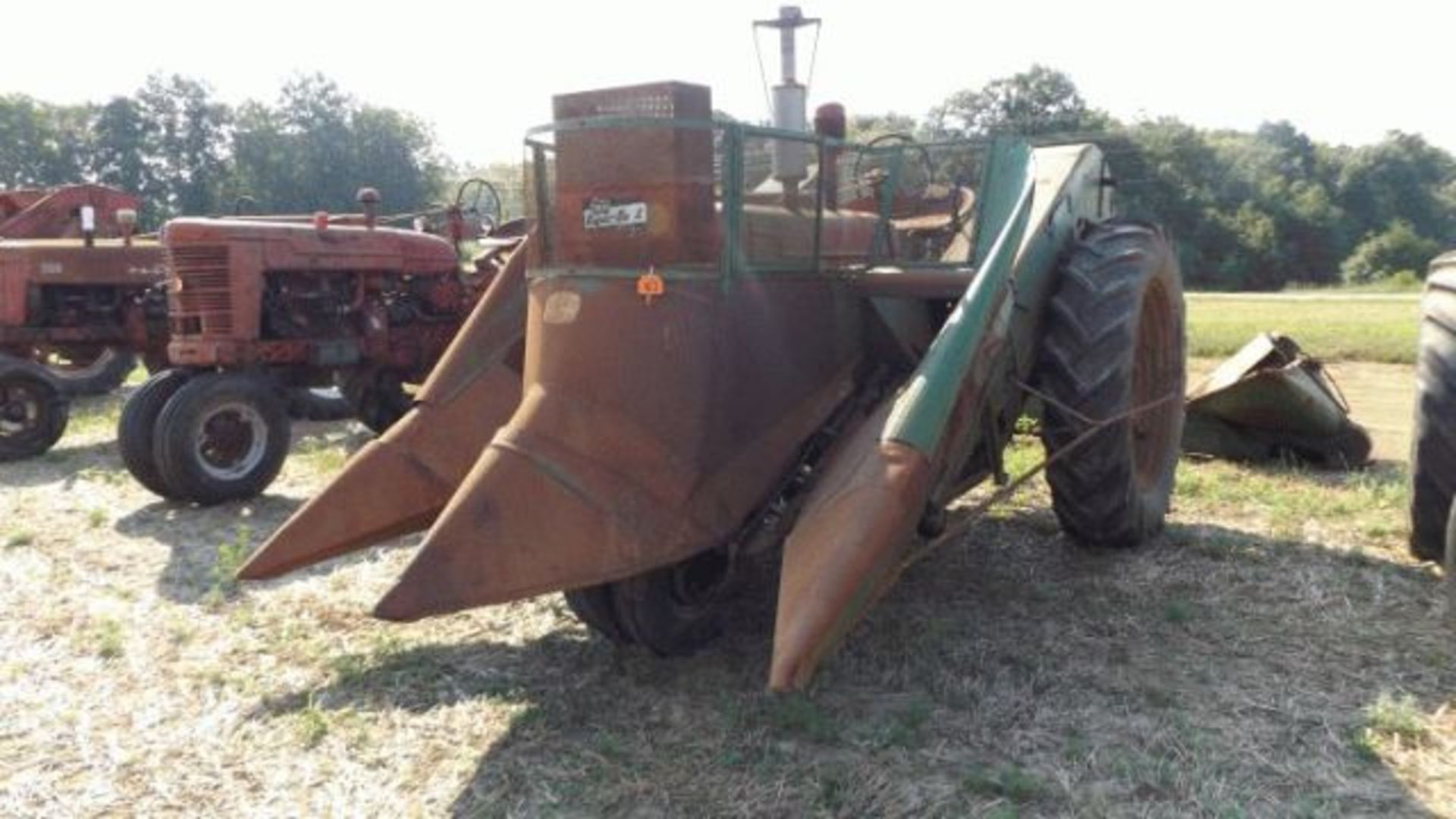 Lot 413 Farmall M Tractor w/JD 227 Mounted Corn Picker