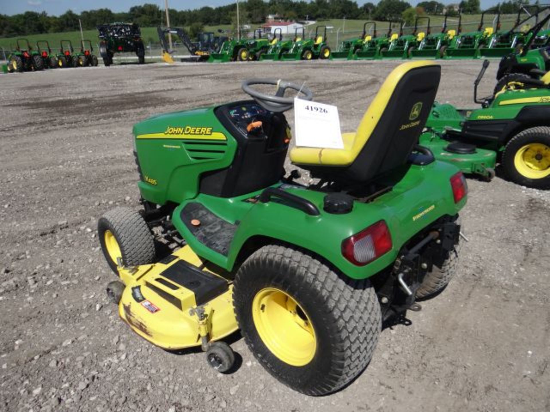 Lot 41926 - 2005 JD X485/62 Mower 760 hrs, 25hp, Kawasaki, EFI, Water Cooled, Hydro, Power Steer, - Image 4 of 4