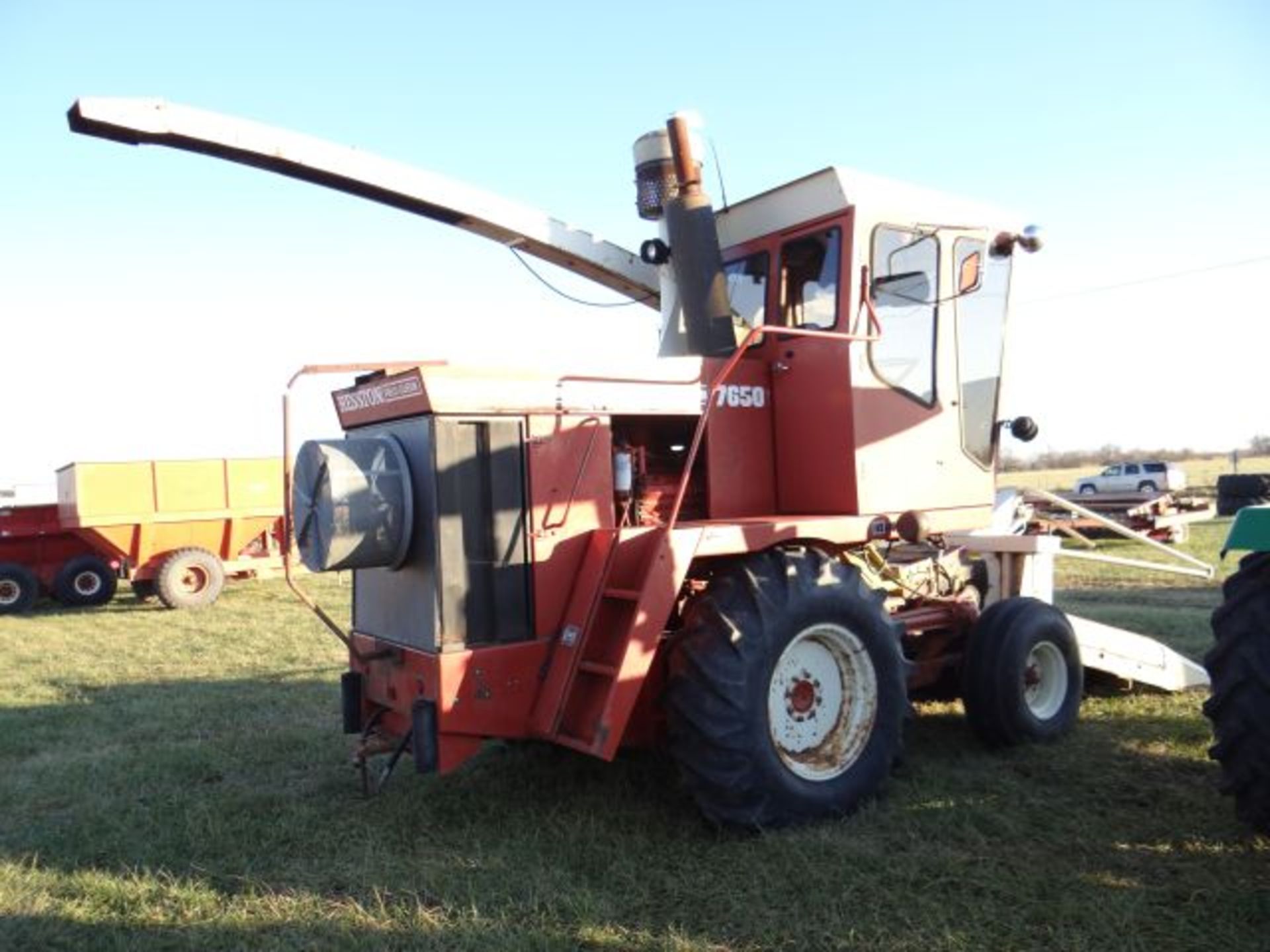 Hesston 7650 Silage Chopper CAH, 2wd, Detriot Diesel, New 8 Knife Drum, w/3 Row Narrow Head - Image 3 of 3