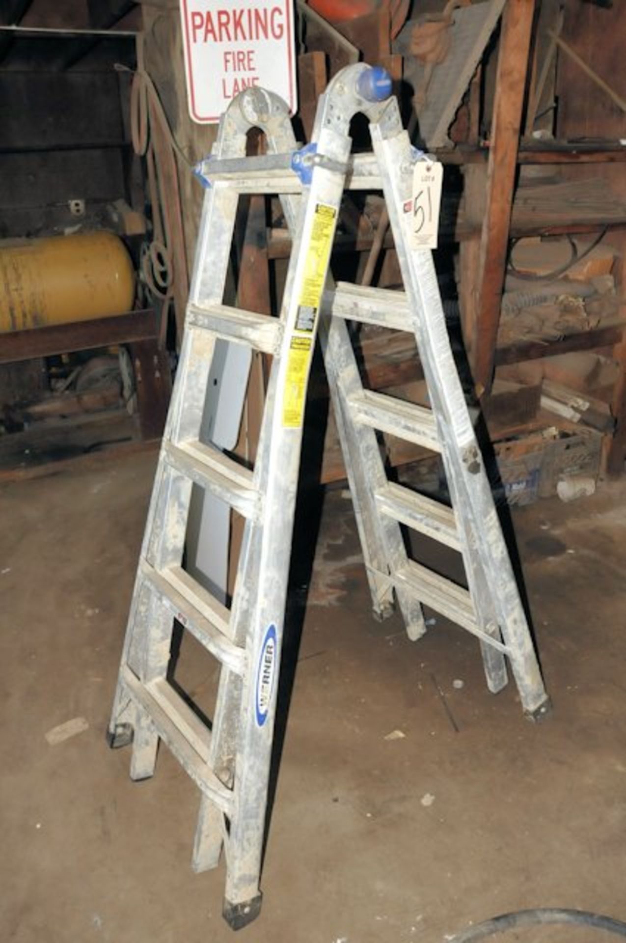 WERNER 10' Aluminum Folding Ladder