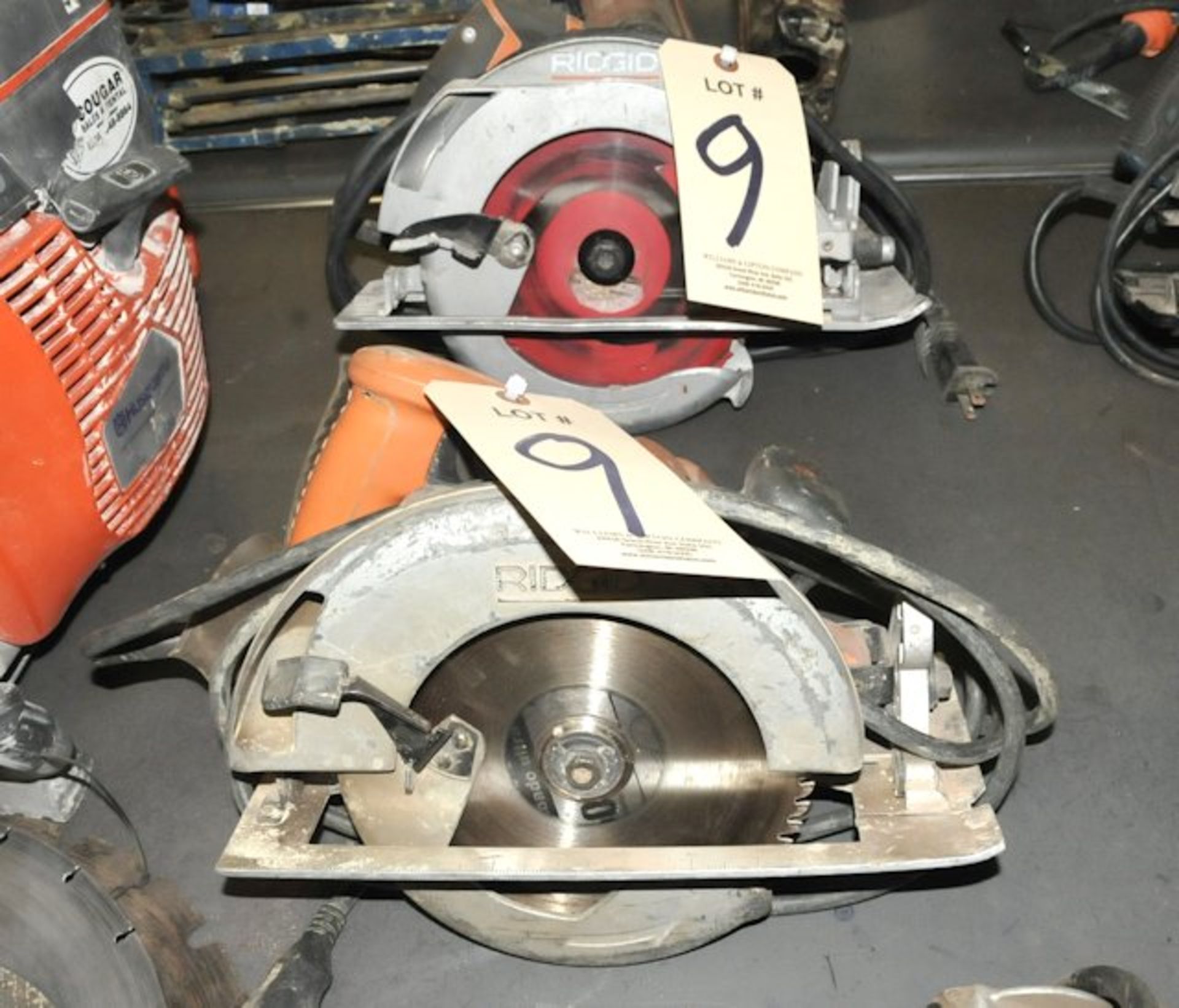 Lot-(2) RIDGID 7 1/4" Circular Saws