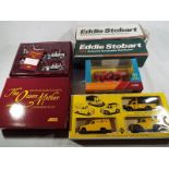 Lledo boxed sets, HM The Queen Mother commemorative set, Automobile Association vans of the 50s, two