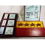 Britains - two boxed sets, The Sherwood Forresters Regimental Band comprising Drum Major (No.
