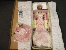 A dressed doll entitled Audrey by Thelma Resch,