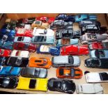 Approximately 44 diecast model motor cars, Dinky, Oxford and other, excellent+,