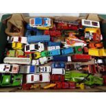 A collection of diecast model motor vehicles to include Corgi, Matchbox,