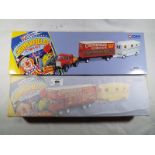 Two Corgi Classics Chipperfields Circus boxed sets comprising Foden closed pole truck with caravan