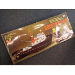 Amsterdam R/C Tug Boat kit model, scale 1:50, size when built 60 cm (high) x 105 cm (long) x 24.