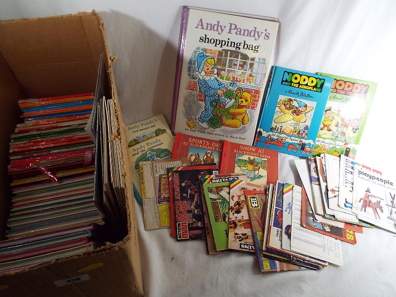 A collection of Andy Pandy books, Naughty George, Captain Pugwash and the Elephant pocket books,
