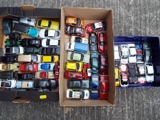 Approximately 55 diecast model motor vehicles,