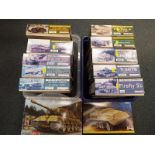 Twelve plastic model kits by Dragon (one by Italeri), 1:35 scale military tanks, all boxed,