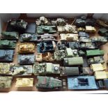 Approximately 44 diecast model military vehicles, UK, USA and Germany, Atlas, Oxford and other,