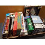 A good mixed lot to include a quantity of board games, Microscope Lab 2,