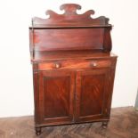 3' early Victorian mahogany Chiffonier w