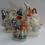 3 pieces of Victorian Staffordshire, inc