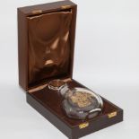 Orrefors clear glass claret decanter, limited edition to commemorate the Churchill Centenary