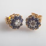 Large and impressive pair of sapphire an