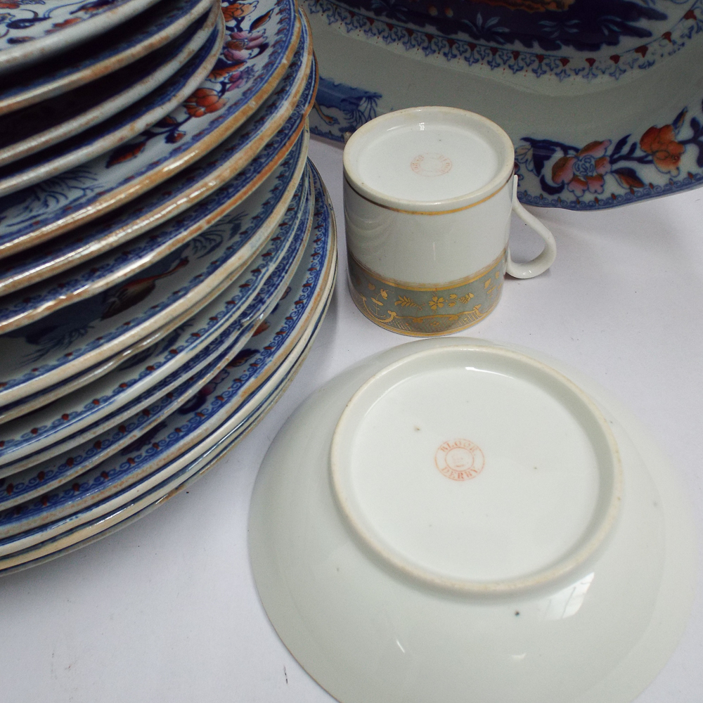 Qty of 19th century Clews Ironstone china dinnerware including a large meat plate, 47cm wide 19 - Image 3 of 4