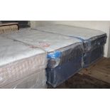 New 6' zip and link divan set with pillow top pocket sprung memory foam mattresses - may also be