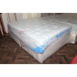 4'6 thick based divan with pocket sprung mattress