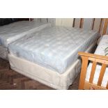 4'6 2 drawer divan with pocket sprung mattress