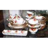 Royal Albert Old Country Roses teaset and a few odd pieces
